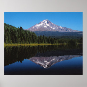 Póster Capa da montagem refletida no lago