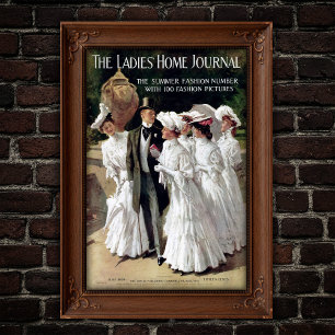 Poster Capa da Revista Edwardian Ladies' Home Journal