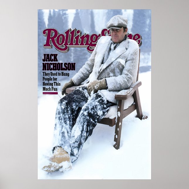 Poster Capa da Revista Rolling Stone de Jack Nicholson 19 (Frente)