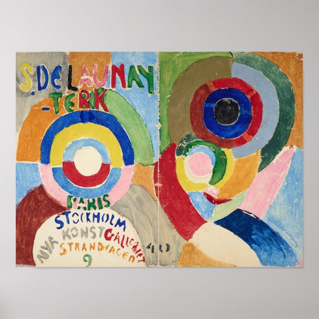 Poster Capa de Auto-Retrato | Sonia Delaunay-Terk | (Frente)