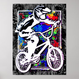 Poster Capa de ipad Colorida Bmx - Bicicleta Bmx - Bicicl