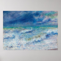 Capa de Mar Azul por Impressionista Renoir