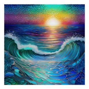 Póster Capa de Mar de Croma