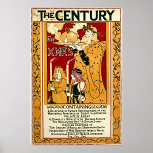 Poster Capa de Natal do Século de 1895 por Rhead