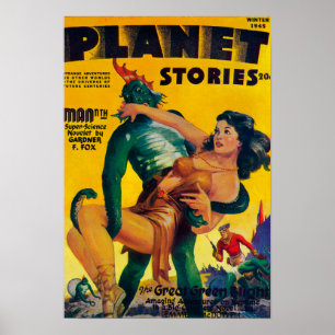 Póster Capa de revista 4 das histórias do planeta