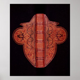 Póster Capa de um livro das horas no latino