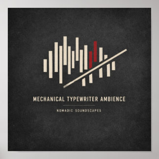 Poster Capa do Álbum Ambience da Máquina de Escrever Mecâ