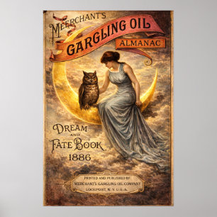 Poster Capa do Almanaque Retro Era Vitoriana Art Nouveau