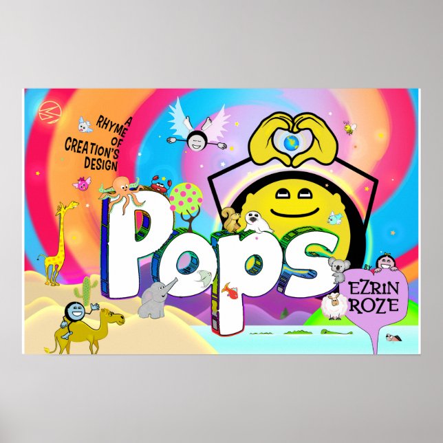 Poster Capa do Cartaz do Livro do Pops (Frente)