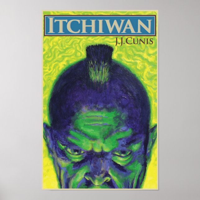 POSTER CAPA DO LIVRO ITCHIWAN DE J. J. CUNIS (Frente)