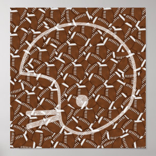 Póster Capacete de futebol