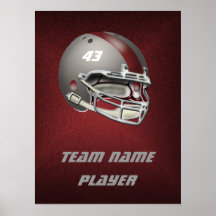 Capacete de Futebol da cinza e Maroon