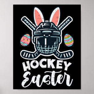 Poster Capacete de Páscoa de Hóquei no Gelo Esportes Home