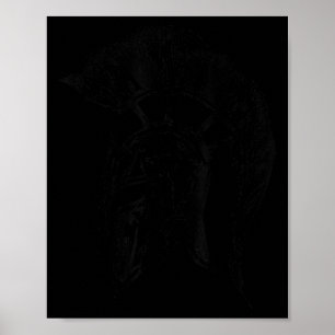 Poster Capacete Espartano Guerreiro Tróia Guerreiro Para