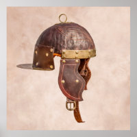 Capacete militar romano antigo