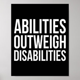 Poster Capacidades Supera Deficiências Autismo Sensibiliz