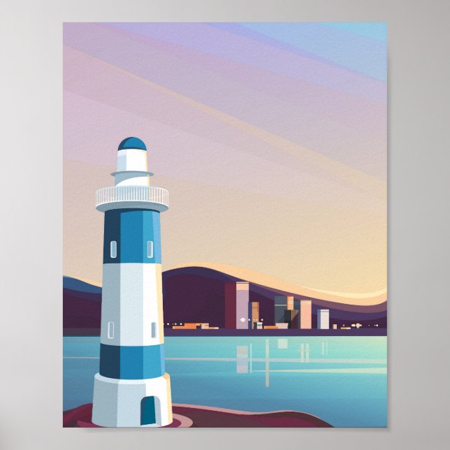 Poster Capas de assoalho com farol (Frente)