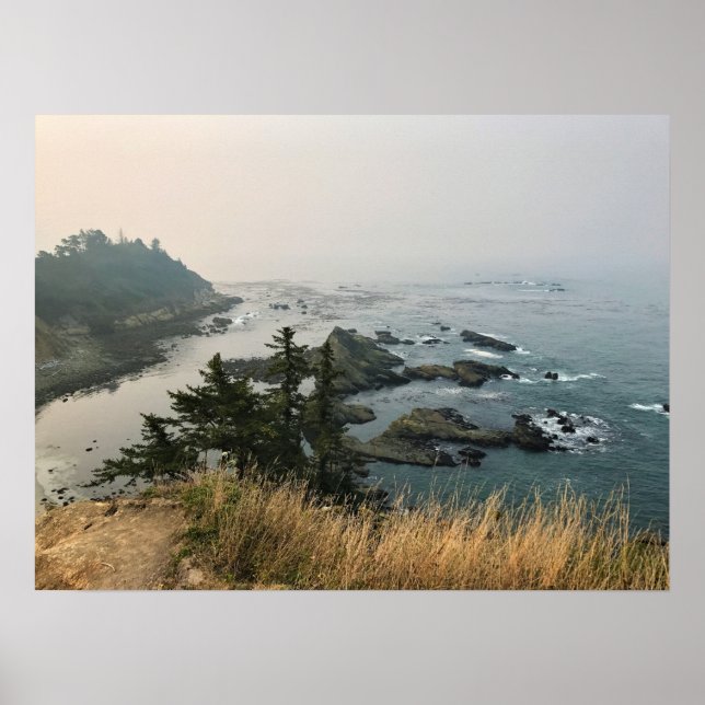 Poster Cape Arago State Park, Costa do Oregon (Frente)