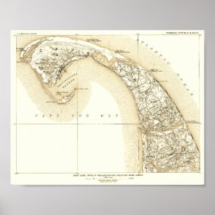 Poster Cape Cod litoral, Provincetown, 10:8 exterior do