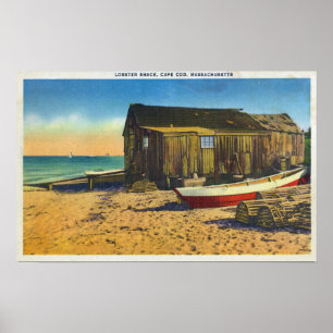 Póster Cape Cod, MassachusettsView de uma barraca da