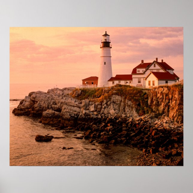Poster Cape Elizabeth | Luz de Portland | Maine (Frente)