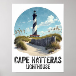 Poster Cape Hatteras Lighthouse - Carolina do Norte