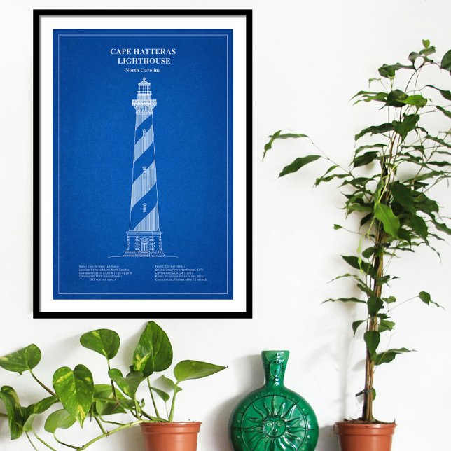 Poster Cape Hatteras Lighthouse - Carolina do Norte - AD (Criador carregado)