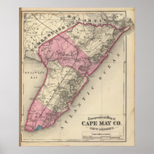 Póster Cape May County, NJ