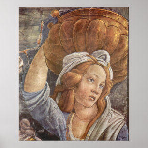 Póster Capela de Botticelli-Sistine - a juventude de