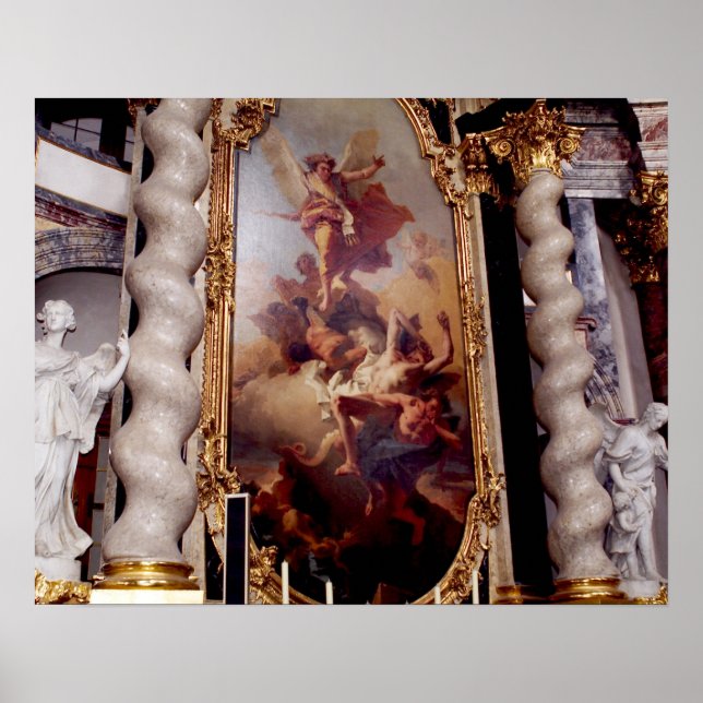 Poster Capela Hofkirche no Palácio Residenz, (Frente)