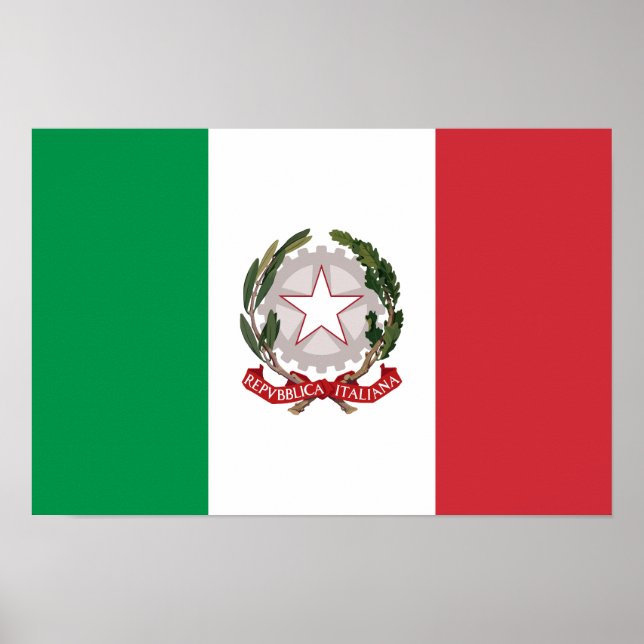 Poster capinha de telefone com bandeira da Itália (Frente)