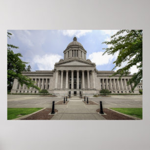 Póster Capital de estado na Olympia Washington