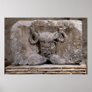 Póster Capital of the Nautes Pillar depicting Cernunnos