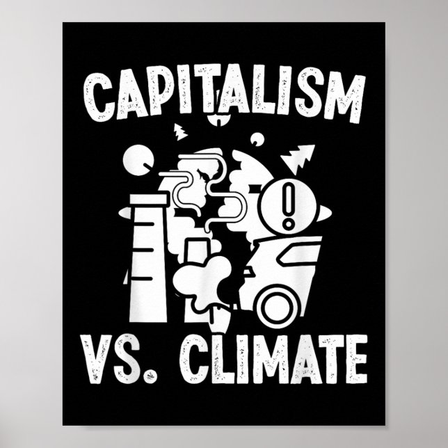 Poster Capitalismo Vs Climate Environmental Protection Ac (Frente)