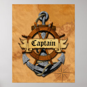 Póster Capitão Âncora e roda
