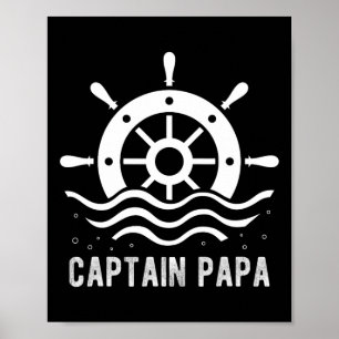 Poster Capitão Barco Dia de os pais Pontoon