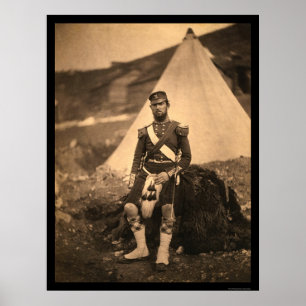 Póster Capitão Cuninghame Escocês 1855