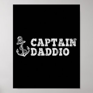 Poster Capitão Daddio Barco Vintage Boat Anchor