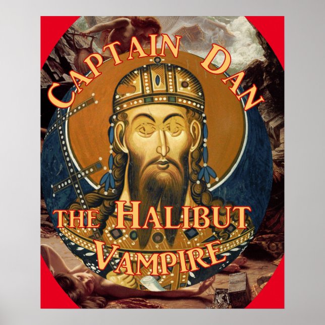 Poster Capitão Dan, o Vampiro Halibut (Frente)