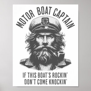 Poster Capitão de Barco Automóvel Se o Rockin deste Barco