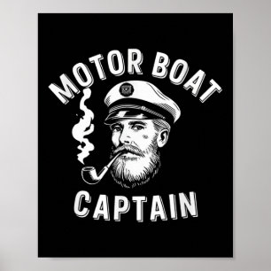 Poster Capitão de Lancha Águas Rápidas Aventura Náutica