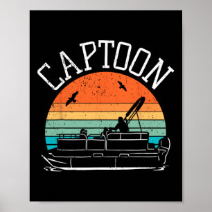 Poster Capitão do Barco Pontão I Captoon I Comandante Bar