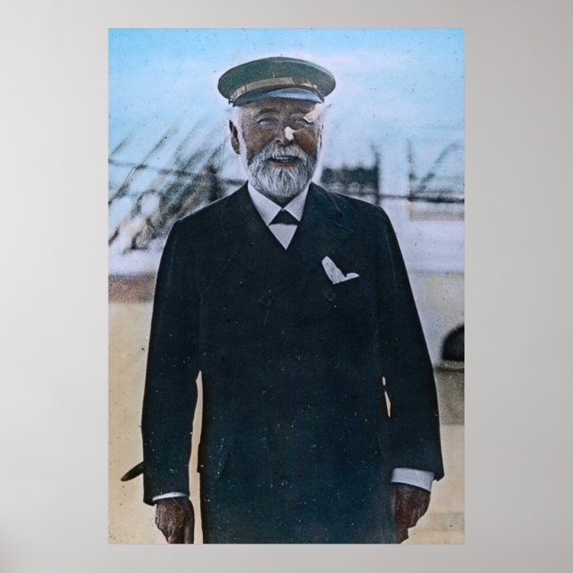 Poster Capitão Edward John Smith do RMS Titanic (Frente)
