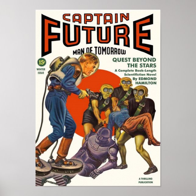 Póster Capitão Futuro — Busca além das Estrelas (Frente)