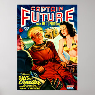 Póster Capitão Futuro --- Dias da criação