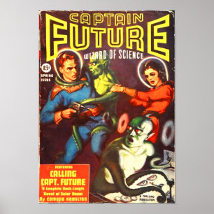 Poster Capitão Futuro e homens do tentáculo