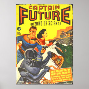 Póster Capitão Futuro -- Os triunfos do capitão Futuro