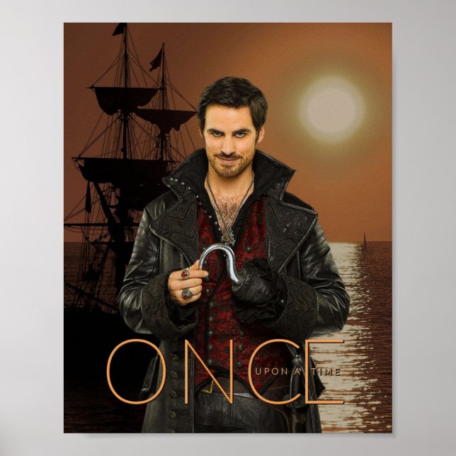 Poster Capitão Hook Comic Sunset (Frente)