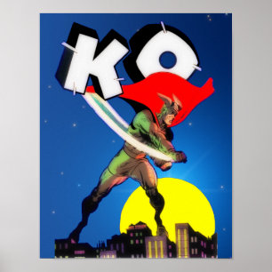 Póster Capitão K.O.