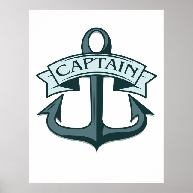 Poster Capitão Navio Anchor (Frente)